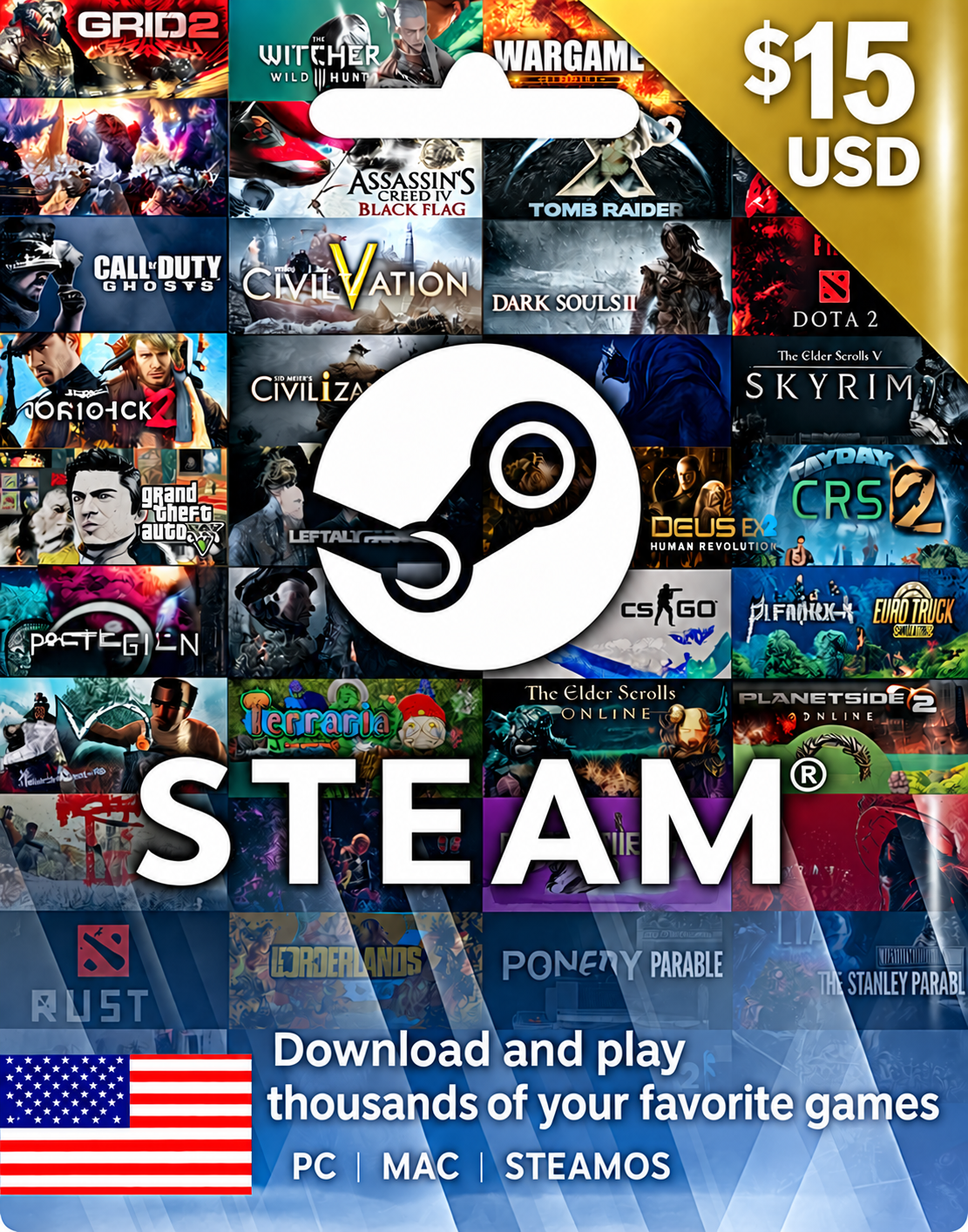 Steam 15$