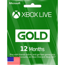 XBOX LIVE GOLD 12 MONTH SUBSCRIPTION (US)